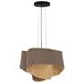 1_WEP Collection Carlotta 45 16.9" Wide Pendant Grey Oak