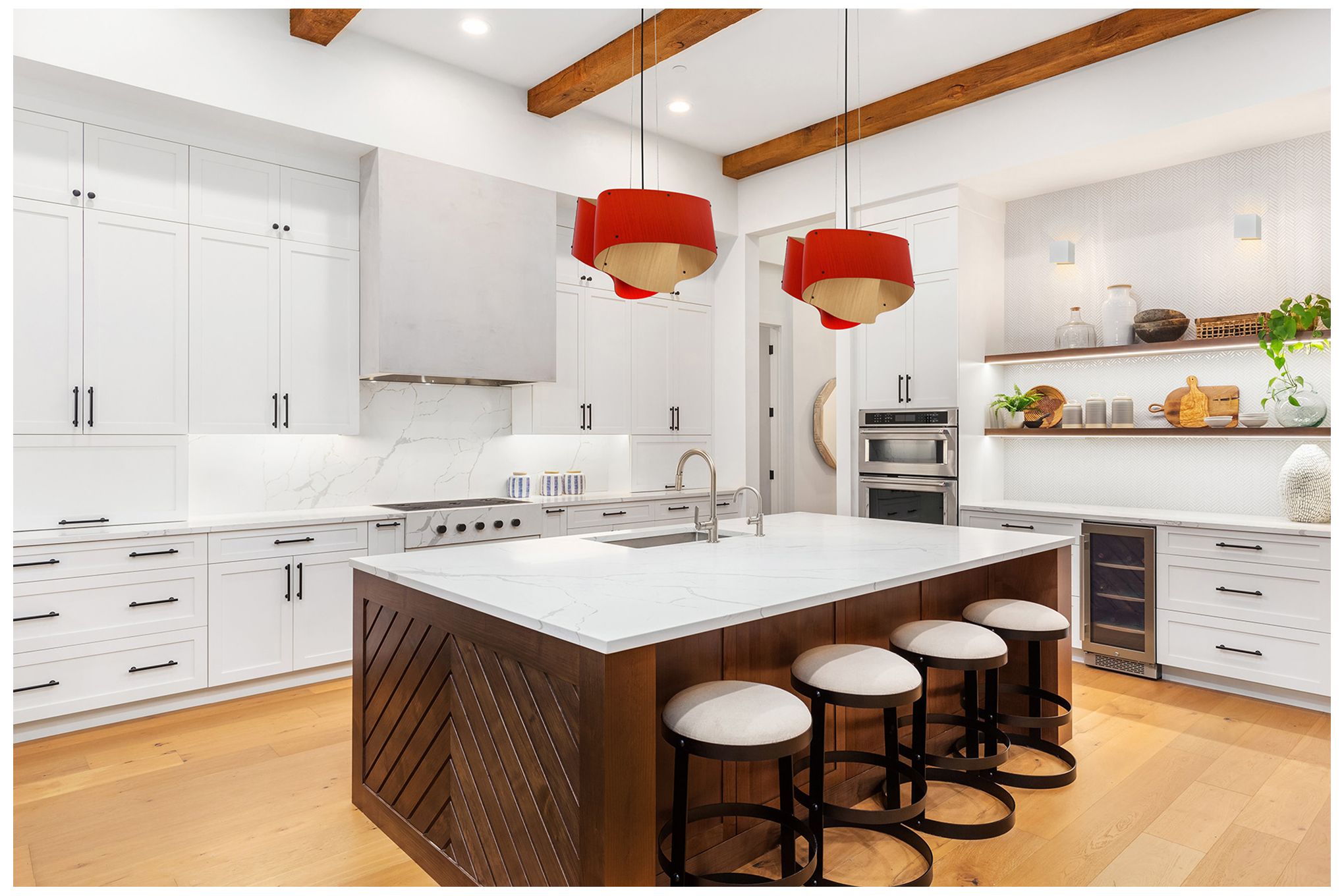 Image 2 WEP Collection Carlotta 45 16.9" Wide Pendant Red more views