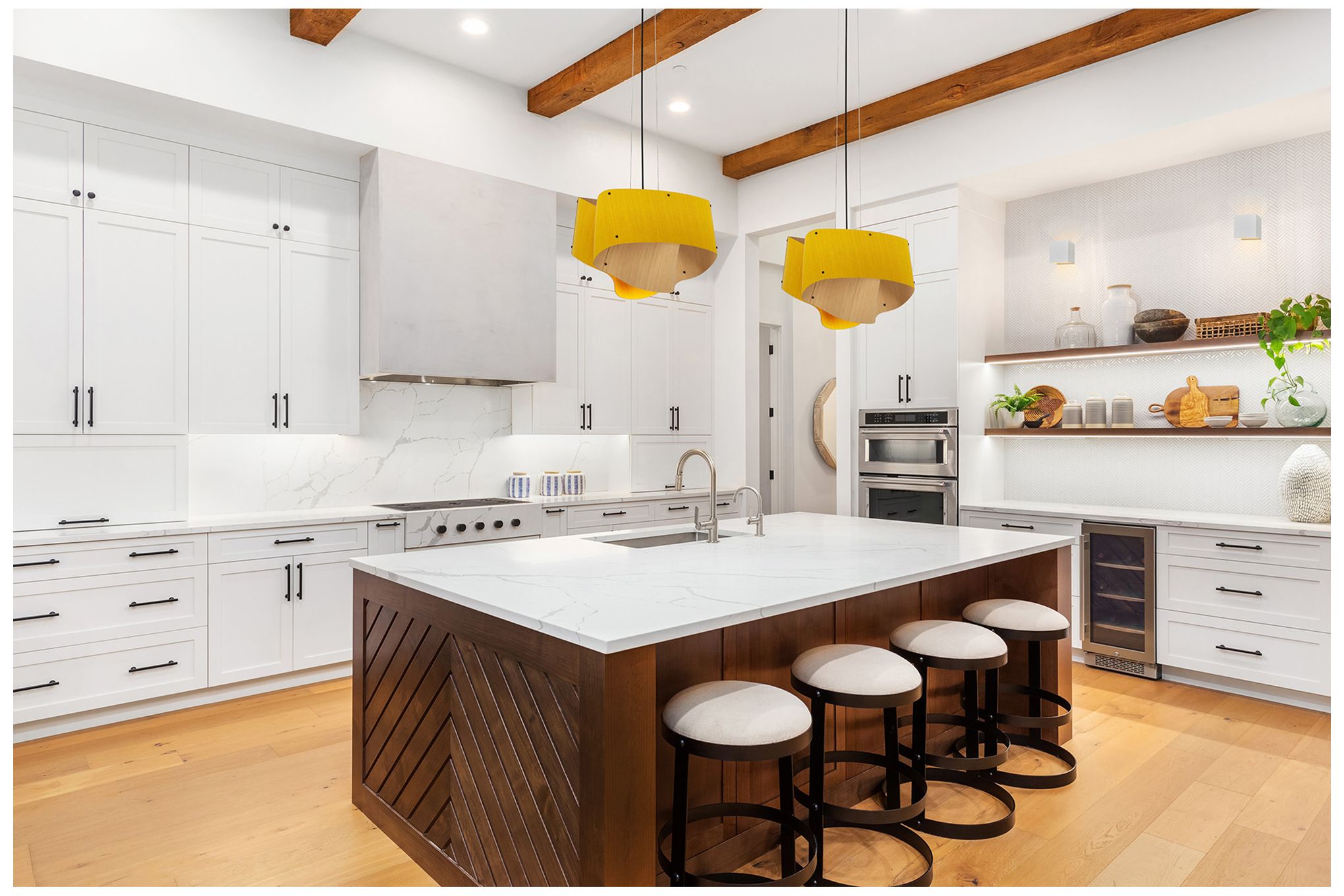 Image 2 WEP Collection Carlotta 45 16.9" Wide Pendant Yellow more views