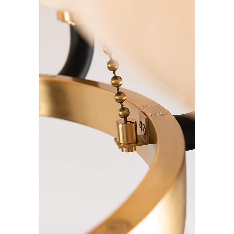 Image 4 Werner 12 Light Pendant Aged Brass/Black more views