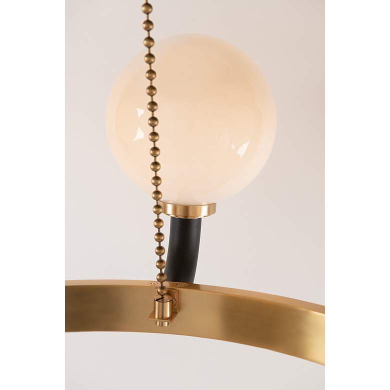 Image 7 Werner 12 Light Pendant Aged Brass/Black more views