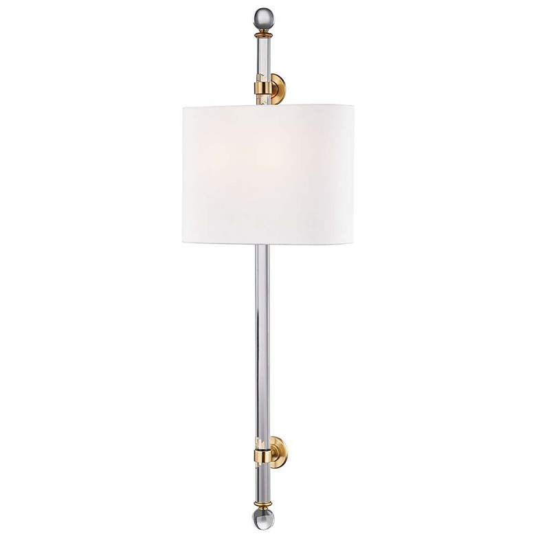 Image 1 Wertham 2 Light Wall Sconce Aged Brass