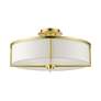 7_Wesley 19" Wide Satin Brass Drum Ceiling Light more views