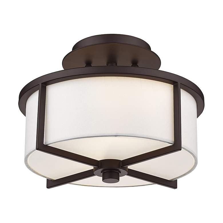 Image 5 Wesley 2 Light Bronze Ceiling Mount more views