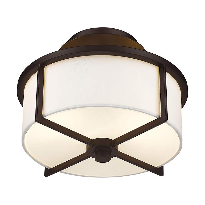 Image 6 Wesley 2 Light Bronze Ceiling Mount more views