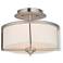 Wesley 2 Light Brushed Nickel Ceiling Mount