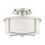 3_Wesley 2 Light Brushed Nickel Ceiling Mount more views