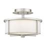 4_Wesley 2 Light Brushed Nickel Ceiling Mount more views