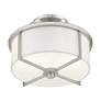 6_Wesley 2 Light Brushed Nickel Ceiling Mount more views