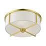 5_Wesley 2 Light Satin Brass Semi Flush more views