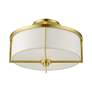 6_Wesley 2 Light Satin Brass Semi Flush more views