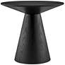 3_Wesley 23 1/2"W Ash Veneered Matte Black Round Side Table