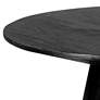 4_Wesley 23 1/2"W Ash Veneered Matte Black Round Side Table more views
