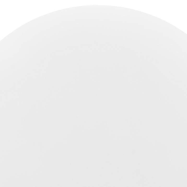 Image 5 Wesley 35 1/2" Wide White Lacquered Wood Round Coffee Table more views