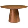 Wesley 53 1/4" Wide Walnut Veneered Wood Round Dining Table