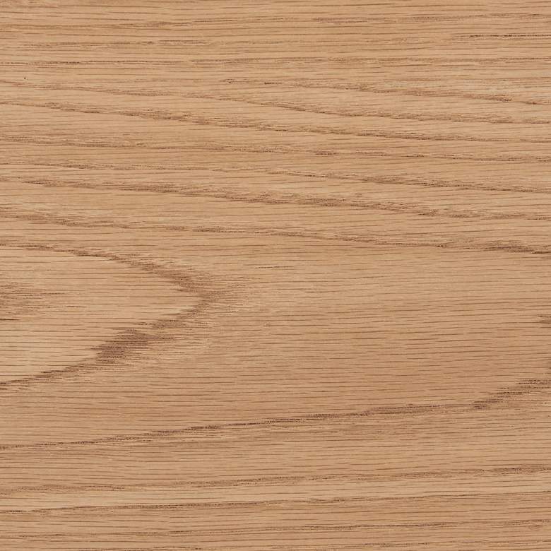 Image 5 Wesley 53" Wide Oak Veneered Wood Round Dining Table more views