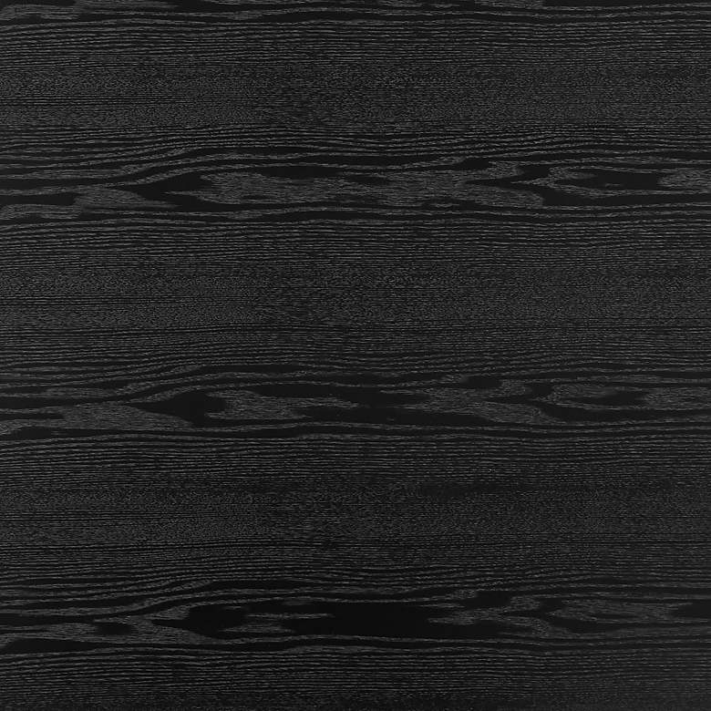 Image 5 Wesley 53"W Ash Veneered Matte Black Round Dining Table more views