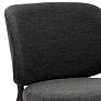 Wesley Deep Gray Boucle Fabric Accent Chairs Set of 2