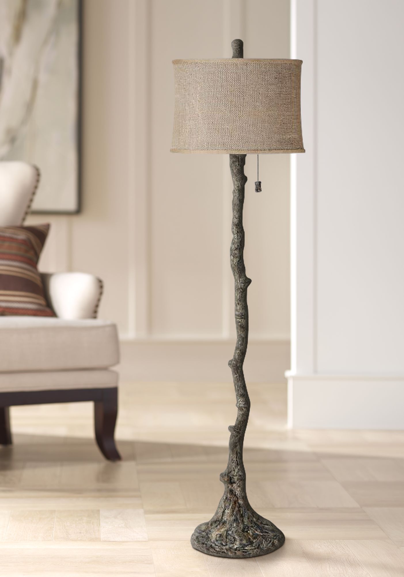 standard lamp and matching table lamp