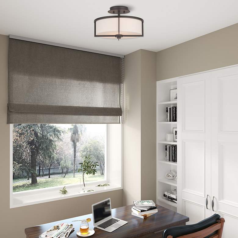 Image 3 Wesley Semi Flush Ceiling Light more views