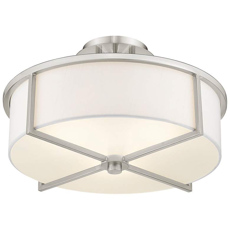 Image 6 Wesley Semi Flush Ceiling Light more views