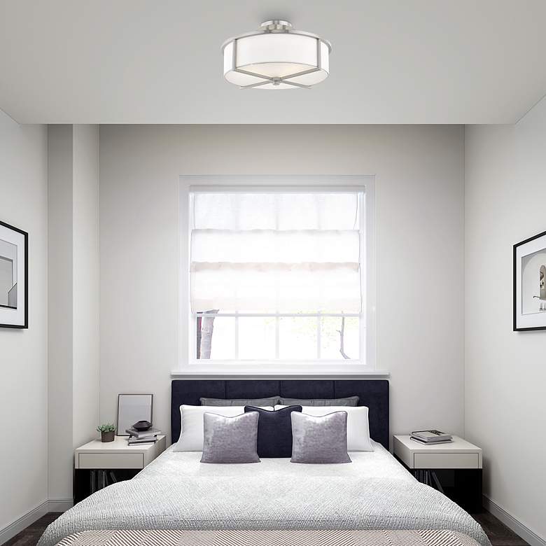 Image 7 Wesley Semi Flush Ceiling Light more views