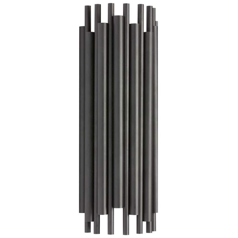 Image 1 Weslyn 18" High Matte Black Wall Sconce