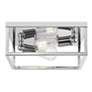 Thumbnail2 of Wesson 12" Wide Chrome 2-Light Flush Mount more views