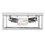 Thumbnail3 of Wesson 12" Wide Chrome 2-Light Flush Mount more views