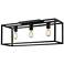 Wesson 25 1/4" Wide Matte Black 3-Light Ceiling Light