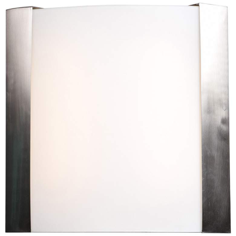 Image 1 West End 12 1/2 inch High Brushed Steel LED Wall Sconce