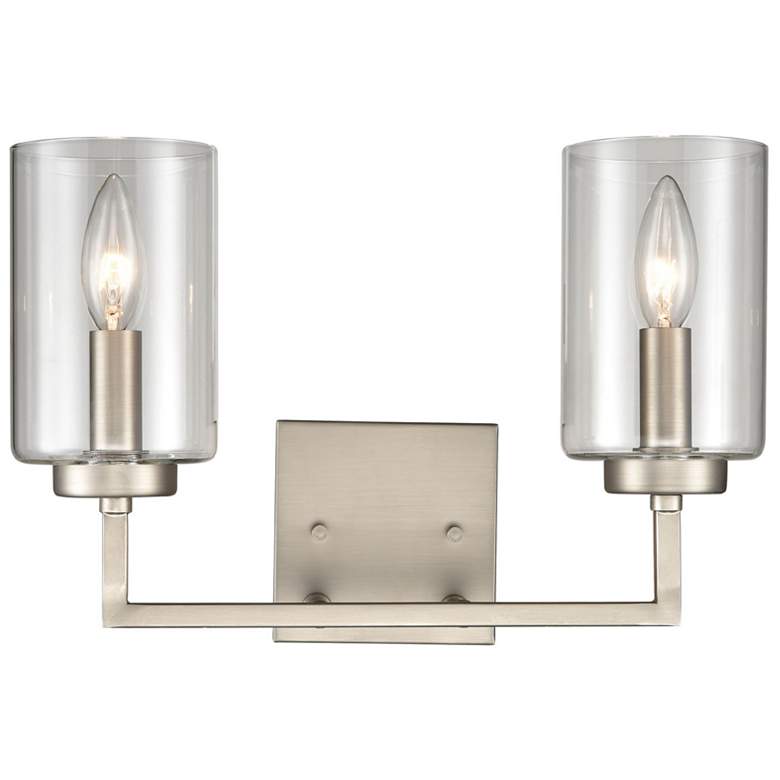 Image 1 West End 14.5" Wide 2-Light Vanity Light - Brushed Nickel