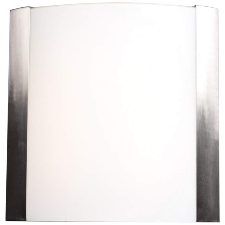 Image 1 West End 15 inch High Brushed Steel LED Wall Sconce