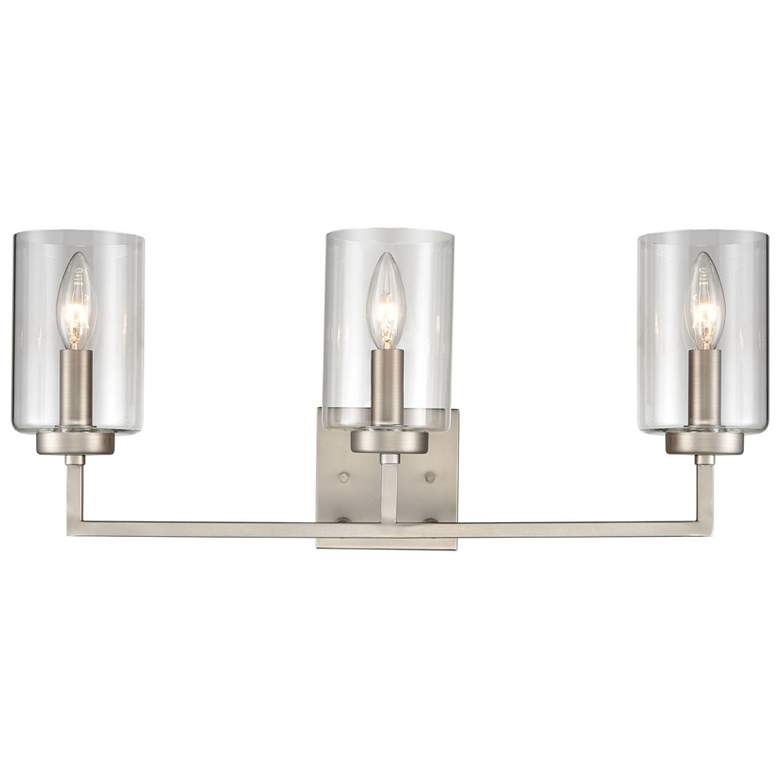 Image 1 West End 23" Wide 3-Light Vanity Light - Brushed Nickel