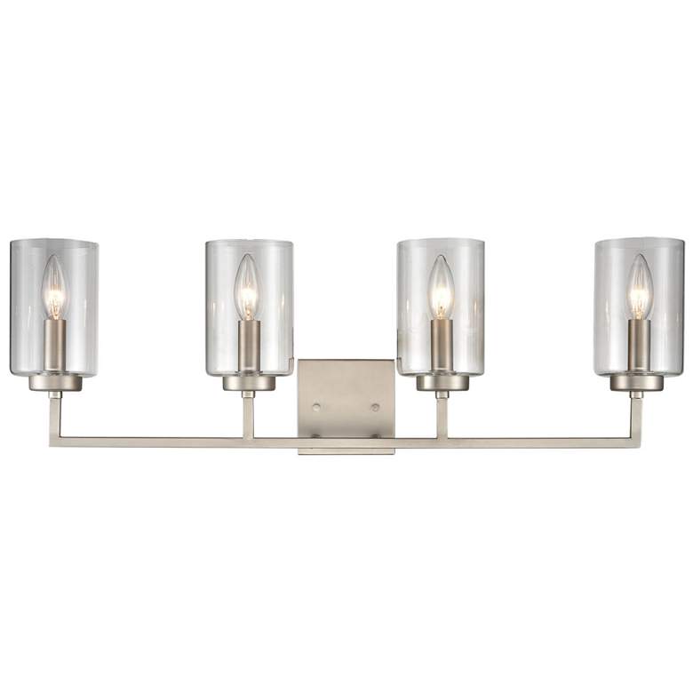 Image 1 West End 29.75 inch Wide 4-Light Vanity Light - Brushed Nickel