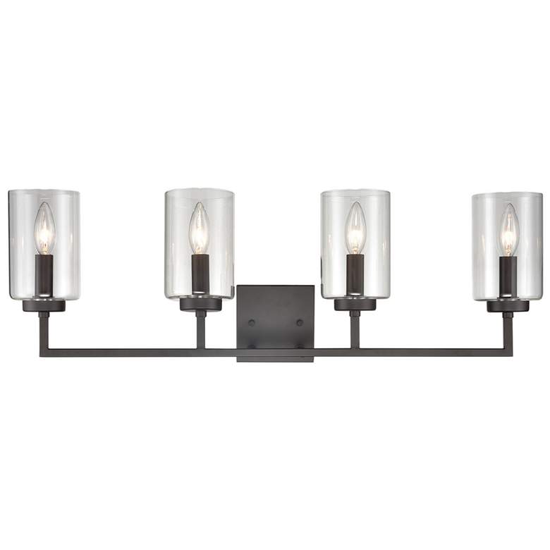 Image 1 West End 29.75 inch Wide 4-Light Vanity Light - Oil Rubbed Bronze