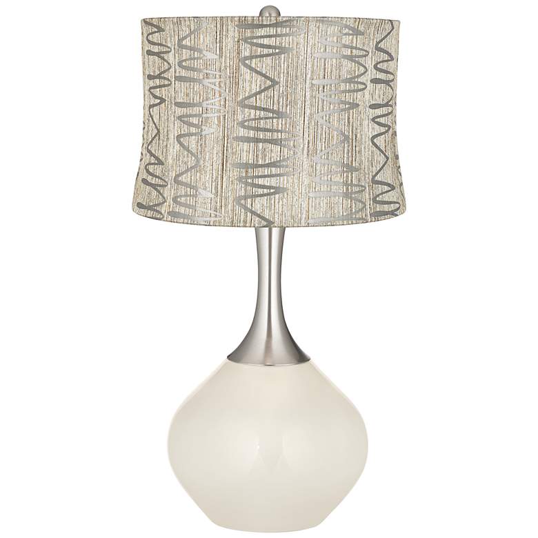 Image 1 West Highland White Abstract Squiggles Shade Spencer Lamp