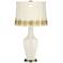 West Highland White Anya Table Lamp with Flower Applique Trim