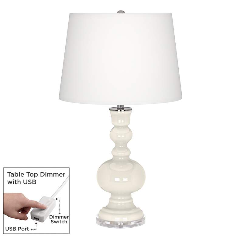 Image 1 West Highland White Apothecary Table Lamp with Dimmer