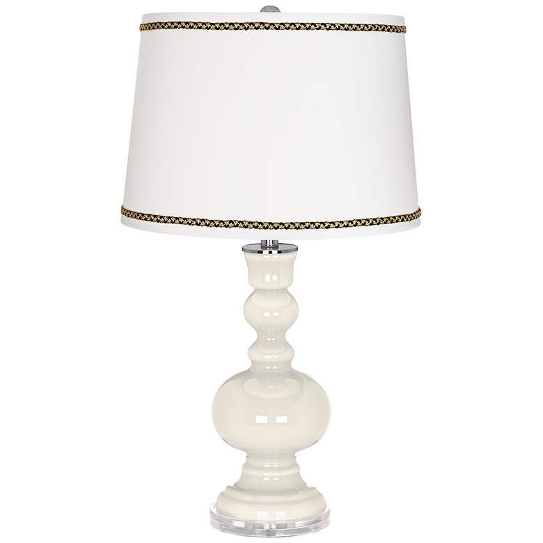 Image 1 West Highland White Apothecary Table Lamp with Ric-Rac Trim