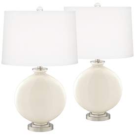 Image2 of West Highland White Carrie Table Lamp Set of 2 with Dimmers