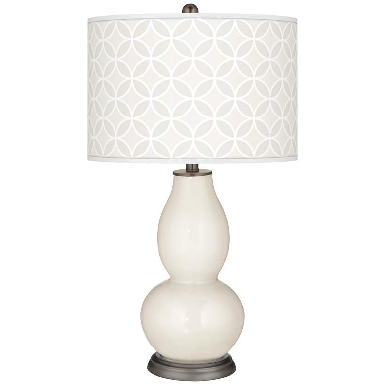 Image 1 West Highland White Circle Rings Double Gourd Table Lamp