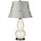 West Highland White Cornwall Flower Shade Double Gourd Table Lamp