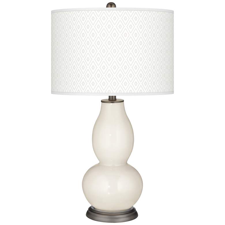 West Highland White Diamonds Double Gourd Table Lamp