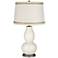 West Highland White Double Gourd Lamp with Rhinestone Lace Trim