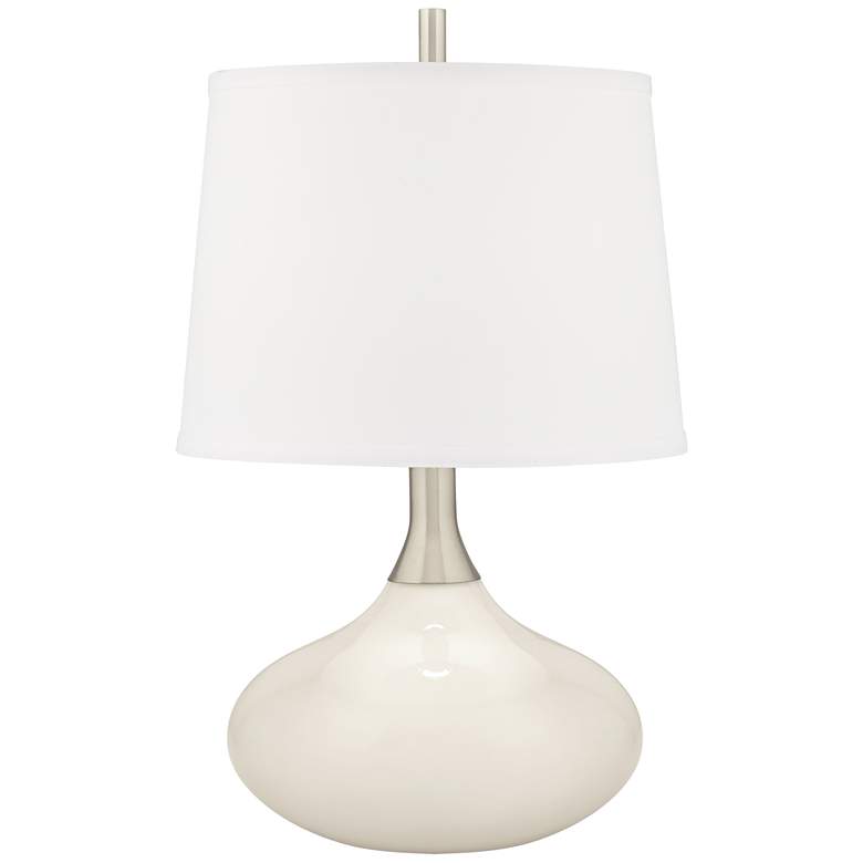 Image 2 West Highland White Felix Modern Table Lamp with Table Top Dimmer