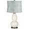 West Highland White Flensburg Blue Shade Double Gourd Table Lamp