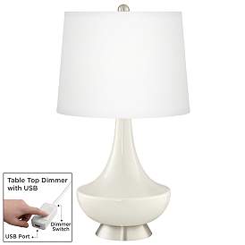 Image1 of West Highland White Gillan Glass Table Lamp with Dimmer