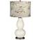 West Highland White Golden Bamboo Shade Double Gourd Table Lamp