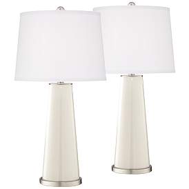 Image2 of West Highland White Leo Table Lamp Set of 2 with Dimmers